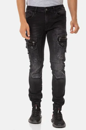 Cipo & Baxx Regular-fit-Jeans Jeans mit trendigen Cargotaschen, CD-845