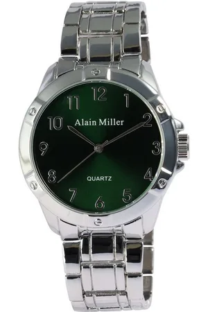Alain Miller Quarzuhr 2800117 Herrenuhr mit Metallband, silberfarben, 22 - Verkäufer: Shaghafi GmbH