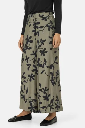Masai Culotte MaPasifica Handgemalter Blumenprint, Gummizug, lange, weit geschnittene Beine - Verkäufer: GoJungo GmbH