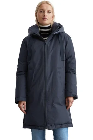 Marc O’ Polo Wintermantel aus recyceltem Polyester-Twill