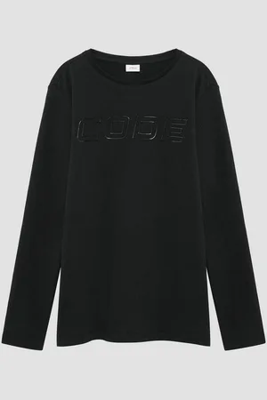 QS by s.Oliver Langarmshirt Weiches Baumwoll-Longsleeve mit 3D-Print - Verkäufer: