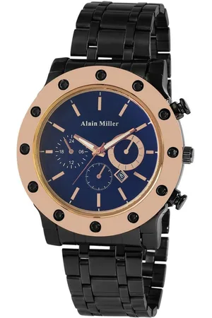 Alain Miller Quarzuhr 2800096 Herrenuhr mit Edelstahlband, goldfarben - Verkäufer: Shaghafi GmbH