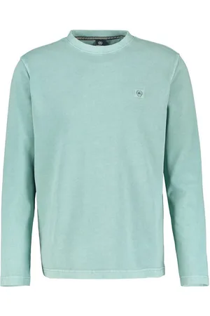 Lerros Rundhalsshirt mit Logo Stickerei