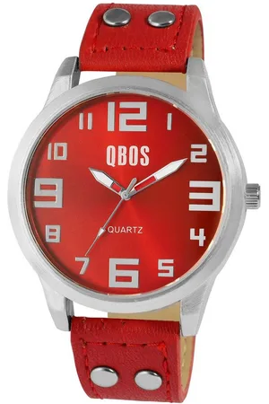 QBOS Quarzuhr QB0029 Unisexuhr mit Lederimitationsarmband, weiß - Verkäufer: Shaghafi GmbH