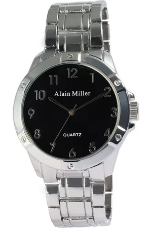 Alain Miller Quarzuhr 2800117 Herrenuhr mit Metallband, silberfarben, 22 - Verkäufer: Shaghafi GmbH