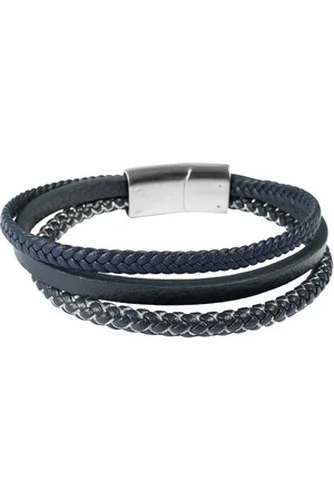 Akzent Armband Niilo "Niilo" Armband aus Lederimitat mit Edelstahlelementen, 19 (Einzeln) - Verkäufer: Shaghafi GmbH