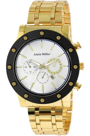Alain Miller Quarzuhr 2800096 Herrenuhr mit Edelstahlband, goldfarben - Verkäufer: Shaghafi GmbH