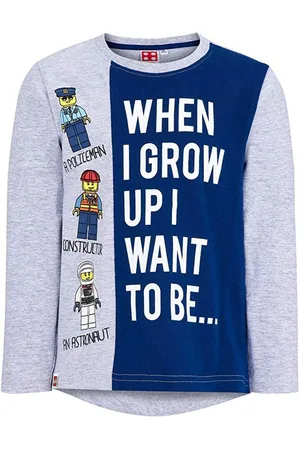 Lego Longsleeve LEGO Langarm T-Shirt Sweatshirt Pulli blau-grau 116 128 140 - Verkäufer: coole-fun-t-shirts