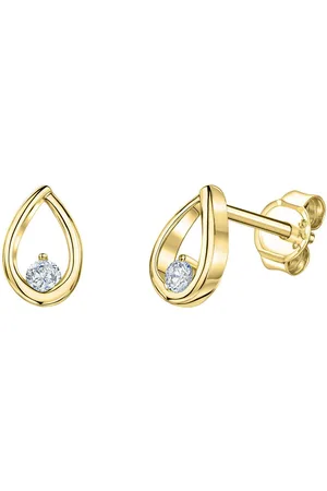 ELLEN K. Paar Ohrstecker 585/- Gelbgold glanz Zirkonia