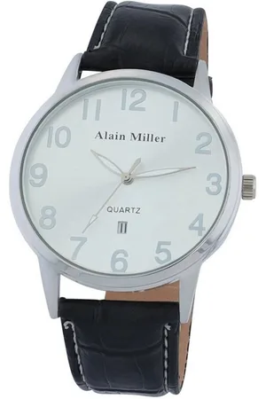 Alain Miller Quarzuhr 2900253 Herrenuhr, Lederimitationsband mit Prägung - Verkäufer: Shaghafi GmbH