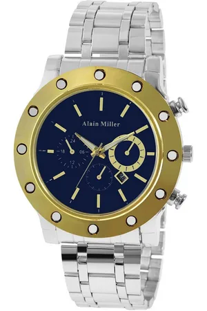 Alain Miller Quarzuhr 2800096 Herrenuhr mit Edelstahlband, goldfarben - Verkäufer: Shaghafi GmbH