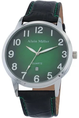 Alain Miller Quarzuhr 2900253 Herrenuhr, Lederimitationsband mit Prägung - Verkäufer: Shaghafi GmbH