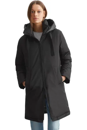 Marc O’ Polo Wintermantel aus recyceltem Polyester-Twill