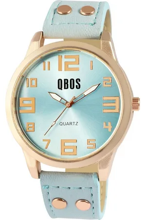 QBOS Quarzuhr QB0029 Unisexuhr mit Lederimitationsarmband, weiß - Verkäufer: Shaghafi GmbH