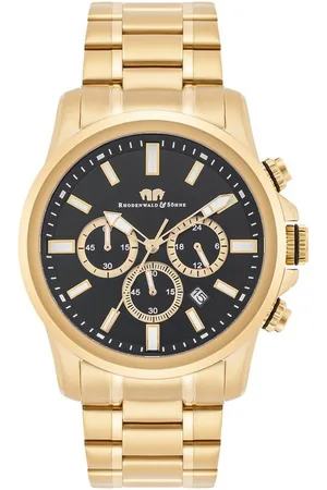 Rhodenwald & Söhne Chronograph Squando gelbgold, Armband aus Edelstahl - Verkäufer: Juvalia