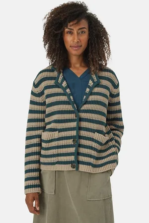 Masai Cardigan MaLeland Gestreift, Baumwolle, schöner Revers - Verkäufer: GoJungo GmbH