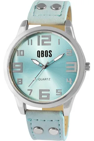 QBOS Quarzuhr QB0029 Unisexuhr mit Lederimitationsarmband, weiß - Verkäufer: Shaghafi GmbH