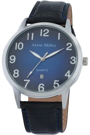 Alain Miller Quarzuhr 2900253 Herrenuhr, Lederimitationsband mit Prägung - Verkäufer: Shaghafi GmbH