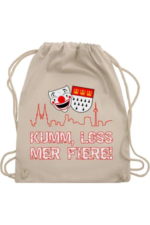 Shirtracer Turnbeutel Kumm loss mer fiere Kölle Alaaf Köln Wappen Karneval Karnevalskostüm C, Karneval & Fasching - Verkäufer: