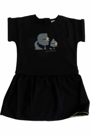 Karl Lagerfeld Midikleid Kids Kleid schwarz - Verkäufer: coolkids-store