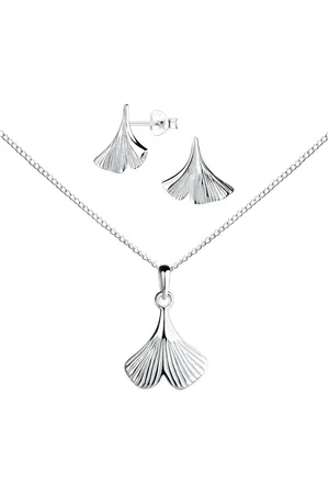 ALEXANDER YORK Schmuckset GINKGO LEAF, 4-tlg., 925 Sterling Silber - Verkäufer: