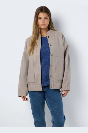 Noisy May Winterjacke Oversize hoher Kragen lange überschnittene Ärmel NMHALSTON L/S BOMBER JACKET WVN NOOS - Verkäufer: ARIZONAS