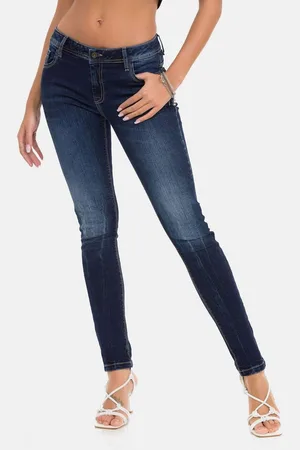 Cipo & Baxx Slim-fit-Jeans Jeans im Used-Look, WD443