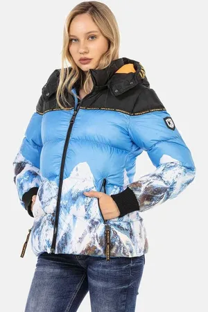Cipo & Baxx Winterjacke Jacke mit auffäligem Print, WM119