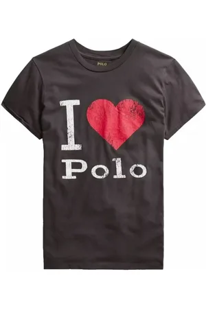 Ralph Lauren T-Shirt Big Heart Loose Fit Luxus Baumwolle Destroyed-Effekte mit Vintage-Effekt - Verkäufer: eldigo