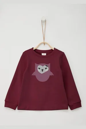 QS by s.Oliver Sweatshirt mit Eule Aus Pailletten