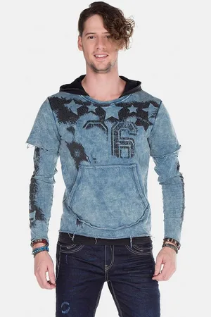 Cipo & Baxx Kapuzensweatshirt Sweatshirts im Lagenlook, CL-279