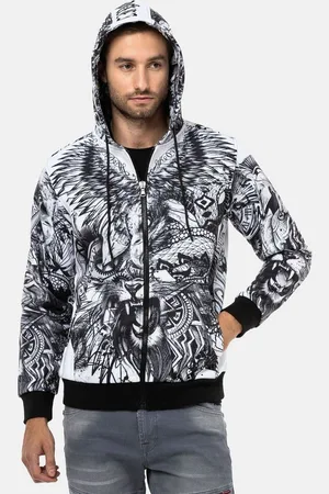 Cipo & Baxx Sweatjacke Jacken mit auffälligem Print, CL559