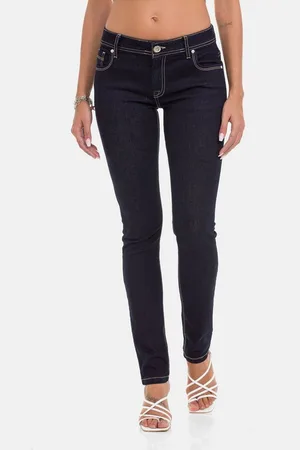 Cipo & Baxx Slim-fit-Jeans Jeans im Used-Look, WD443