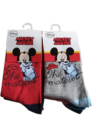 Disney Socken Mickey Maus 6er Set Rot/Grau (31/34) - Verkäufer: Krocoworld