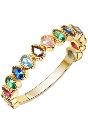 ELLEN K. Fingerring 375/- Gelbgold Zirkonia