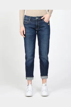 Gang Boyfriend-Jeans 94NADIA 5-Pocket Style mit Reißverschluss und Knopf