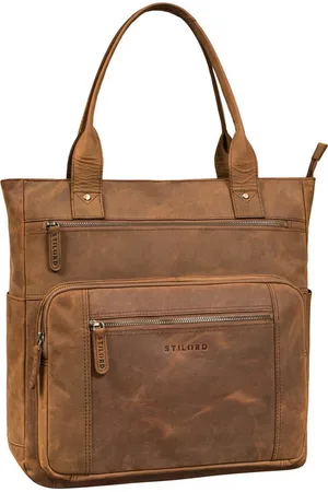 STILORD Handtasche "Bonnie" Große Handtasche Damen Leder Shopper mit vielen Fächern - Verkäufer: Leder