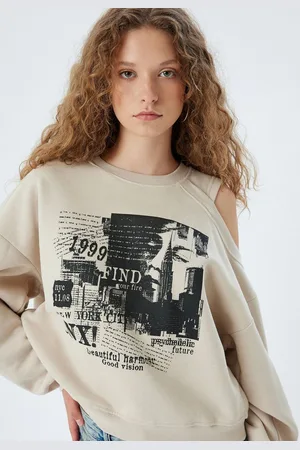 Koton Sweatshirt Rundhalsausschnitt Mit Ausschnitt Detail - Cut Out - Verkäufer: