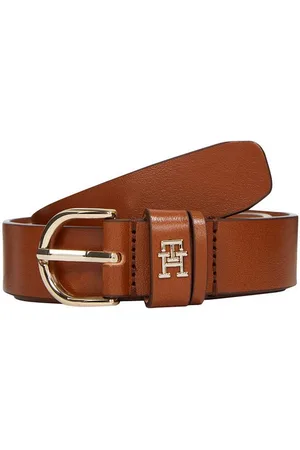 Tommy Hilfiger Ledergürtel ESSENTIAL EFFORTLESS 2.5 Logoemblem, weiche Haptik, ovale Einfachdornschließe