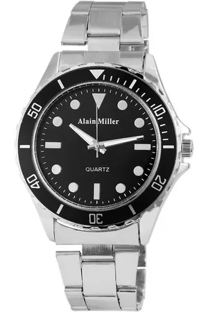 Alain Miller Quarzuhr AM0002 Herrenuhr mit Edelstahlarmband, Herrenuhr Edelstahl - Verkäufer: Shaghafi GmbH