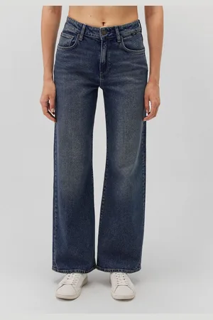Mavi Boyfriend-Jeans Jeans Loose Fit High-Rise Wide Leg 5-Pocket MALIBU, mid indigo brushed 90s - Verkäufer: ARIZONAS