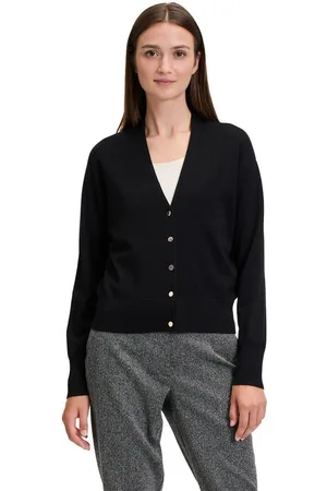 Betty Barclay Strickjacke Feinstrickjacke mit V-Ausschnitt (1-tlg) Knöpfe