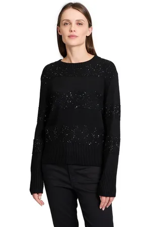 Betty & Co Strickpullover Betty & Co Strickpullover mit Pailletten (1-tlg) Glitzer