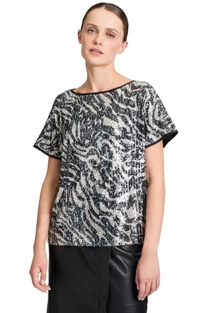 Betty & Co Schlupfbluse Betty & Co Schlupfbluse mit Pailletten