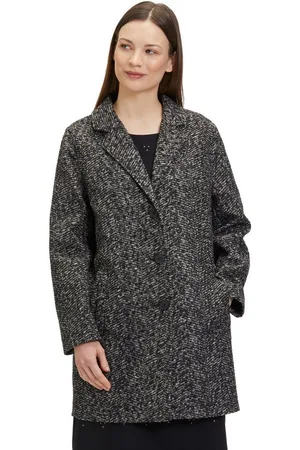 Betty & Co Jackenblazer Betty & Co Longjacke mit Reverskragen Material