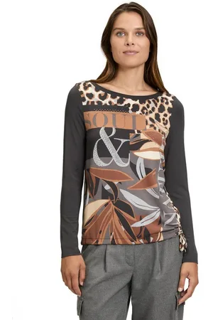 Betty Barclay Kurzarmshirt Casual-Shirt mit Tunnelzug (1-tlg) Glitzersteine
