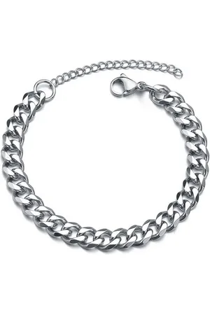 Karma Edelstahlarmband Herren Silber 19 cm modern Armband Edelstahl Herrenarmband, Herrenschmuck Metallarmband - Verkäufer: Sanixa