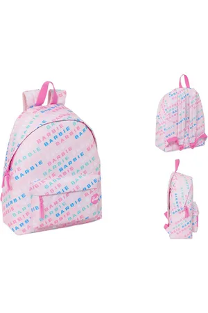 Barbie Rucksack Kinder Rucksack Logomania Hellrosa 33 x 42 x 15 cm - Verkäufer: woolloom