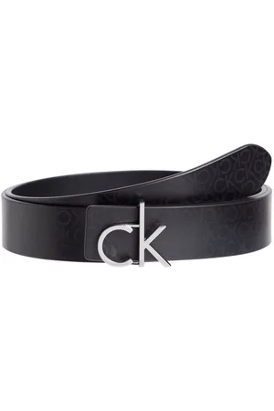Calvin Klein Ledergürtel CK LOGO REVERSIBLE BELT 3.0 mit Logoprägung als Schließe