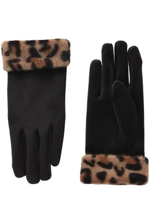 Next Strickhandschuhe Handschuhe mit Print und Bündchen aus Kunstfell (1-St) - Verkäufer: Germany GmbH